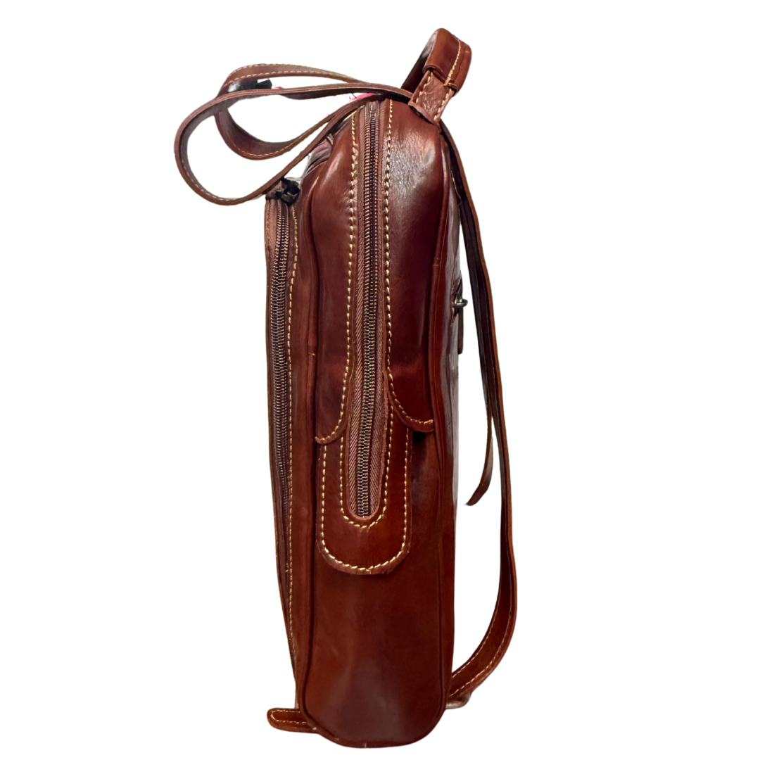 handcrafted Italian leather backpack — Classic