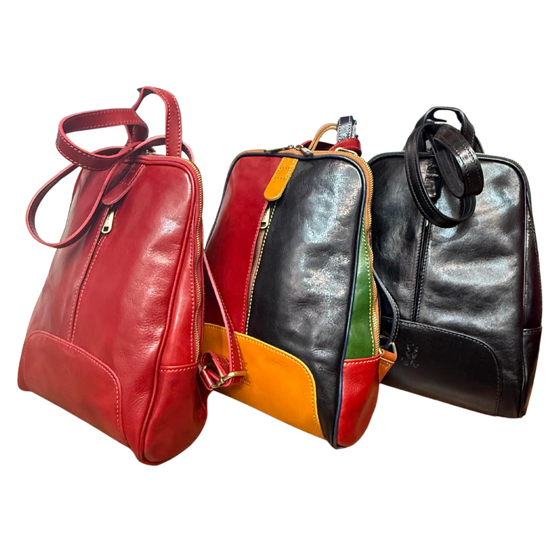handcrafted Italian leather backpack — Vintage collection by Forenzio