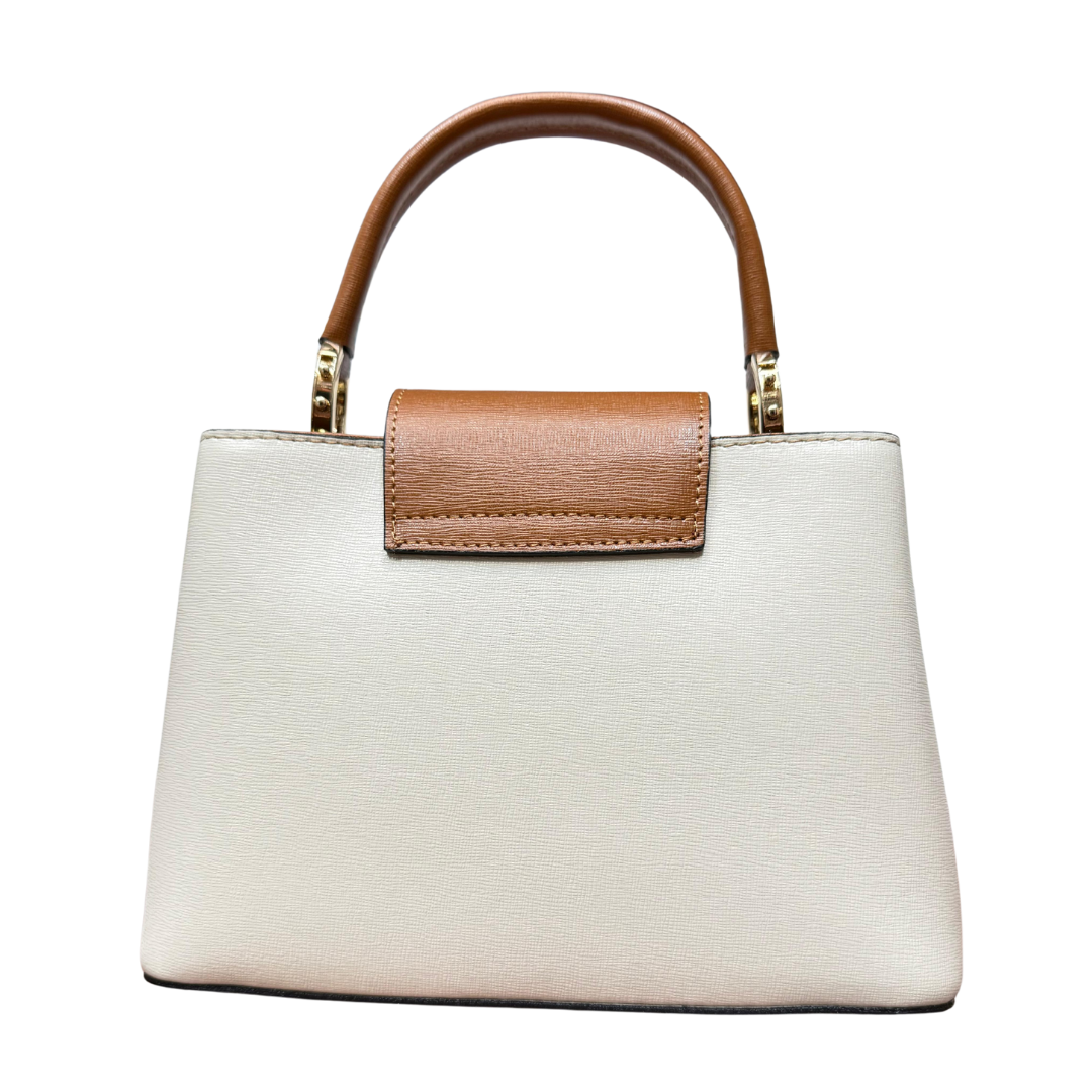 classic handmade Italian leather handbag — Stylish