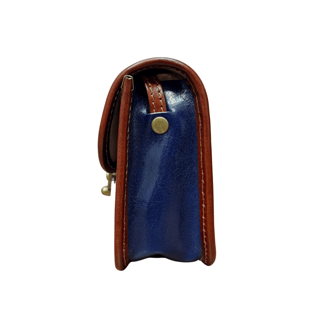 Italian Vera Pelle Leather Messenger Bag