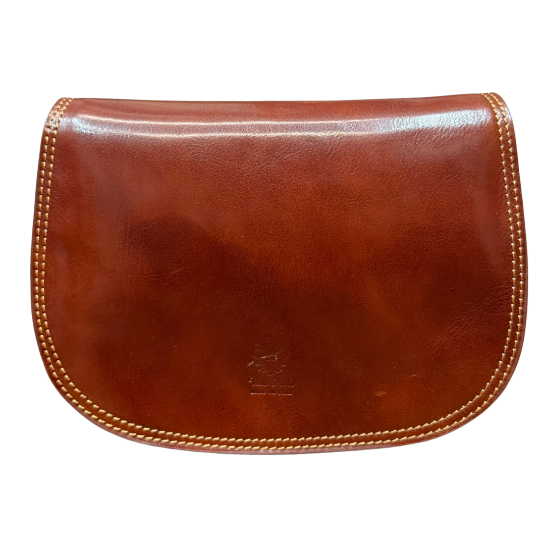 handcrafted Italian leather shoulder bag — Saddle by Forenzio