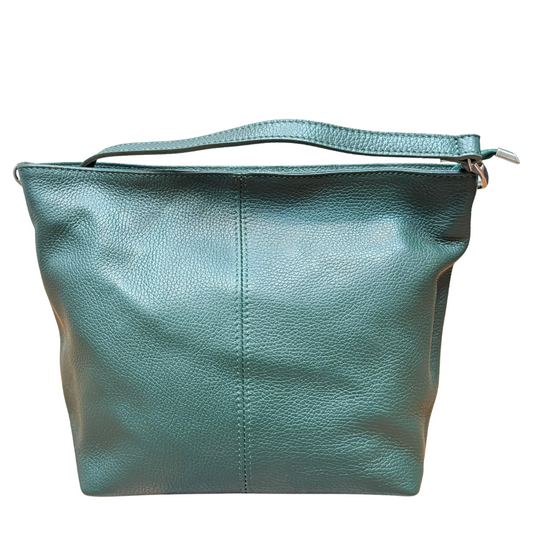 handcrafted Italian leather shoulder bag — Tano soft adjustable by Forenzio