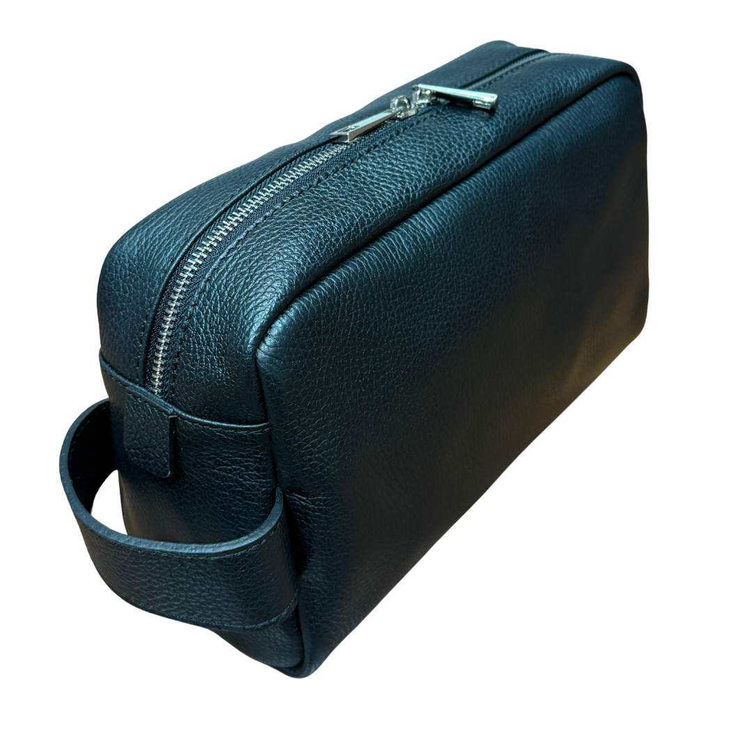 handcrafted Italian leather toiletry bag — wrist by Forenzio