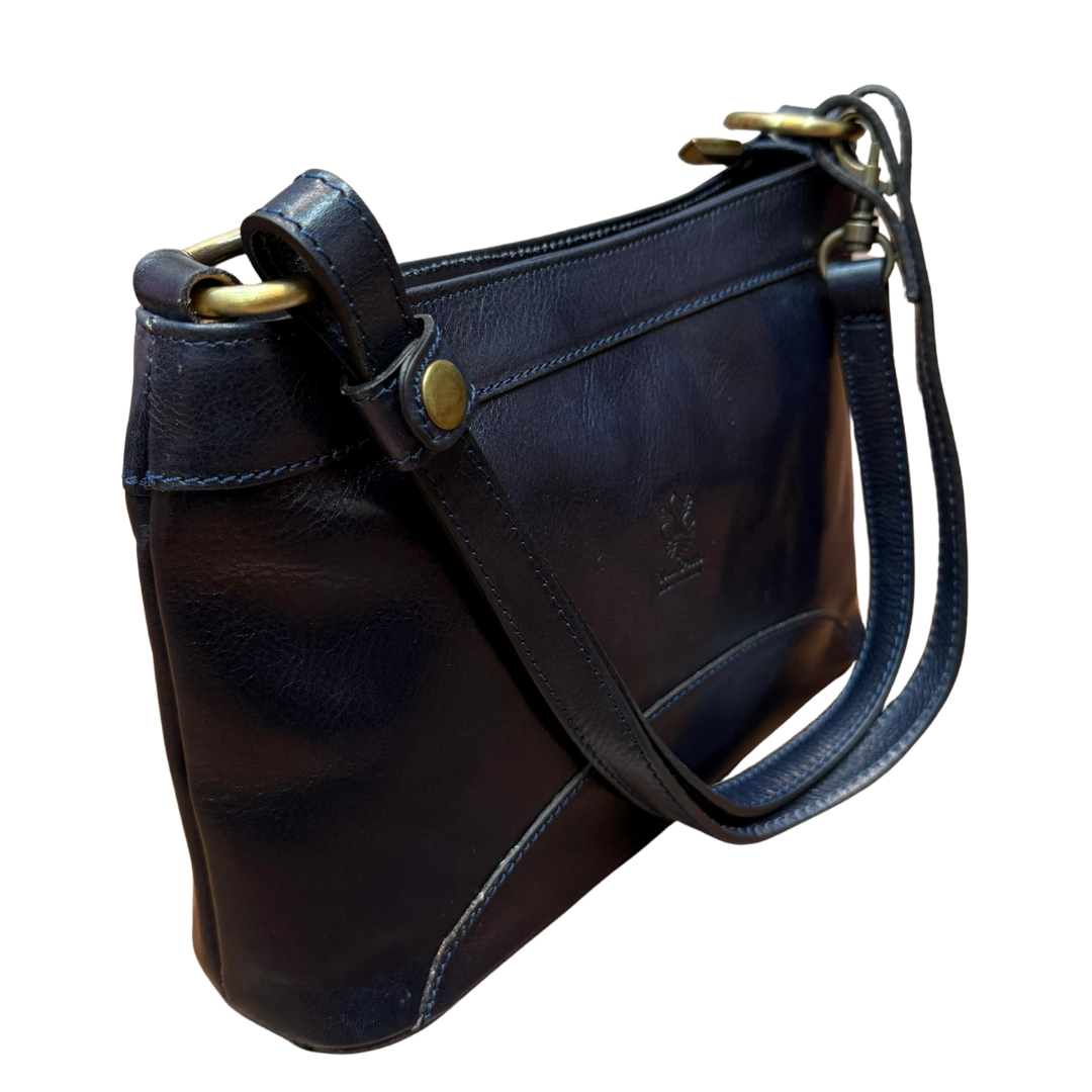 handcrafted Italian leather shoulder bag — Adjustable by Forenzio