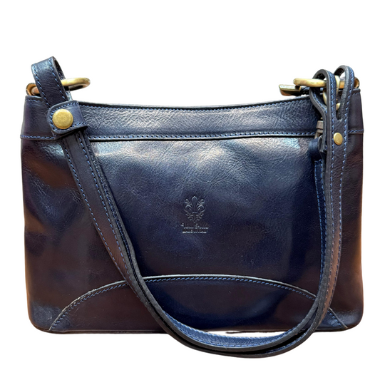 handcrafted Italian leather shoulder bag — Adjustable by Forenzio