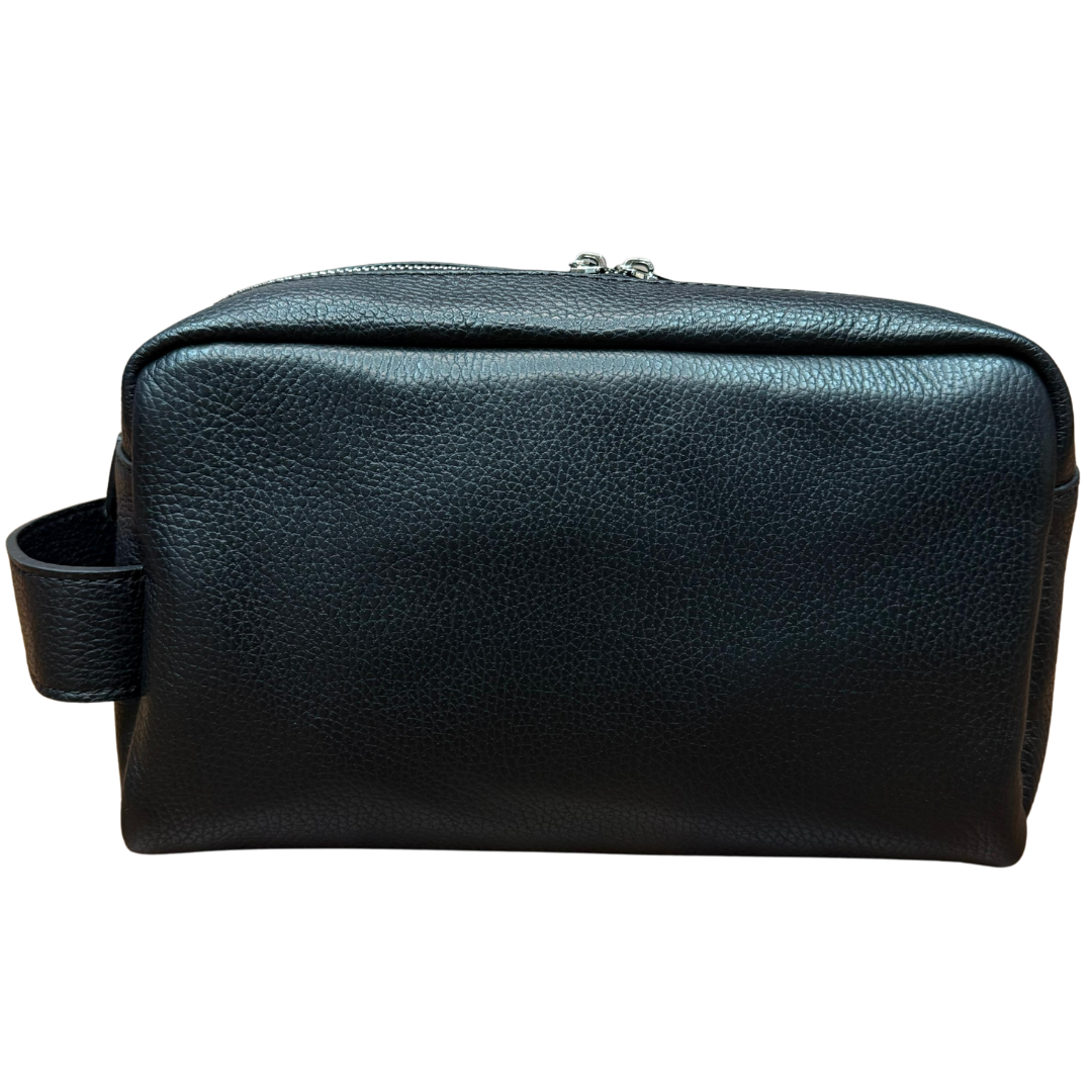 handcrafted Italian leather toiletry bag — wrist by Forenzio