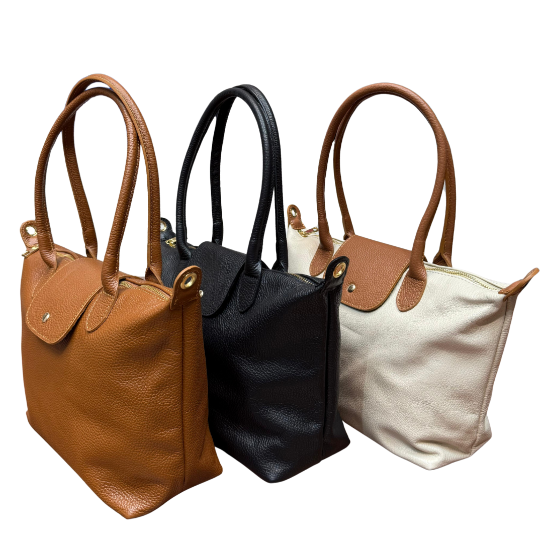 handmade Italian leather tote bag — Cuir by Forenzio