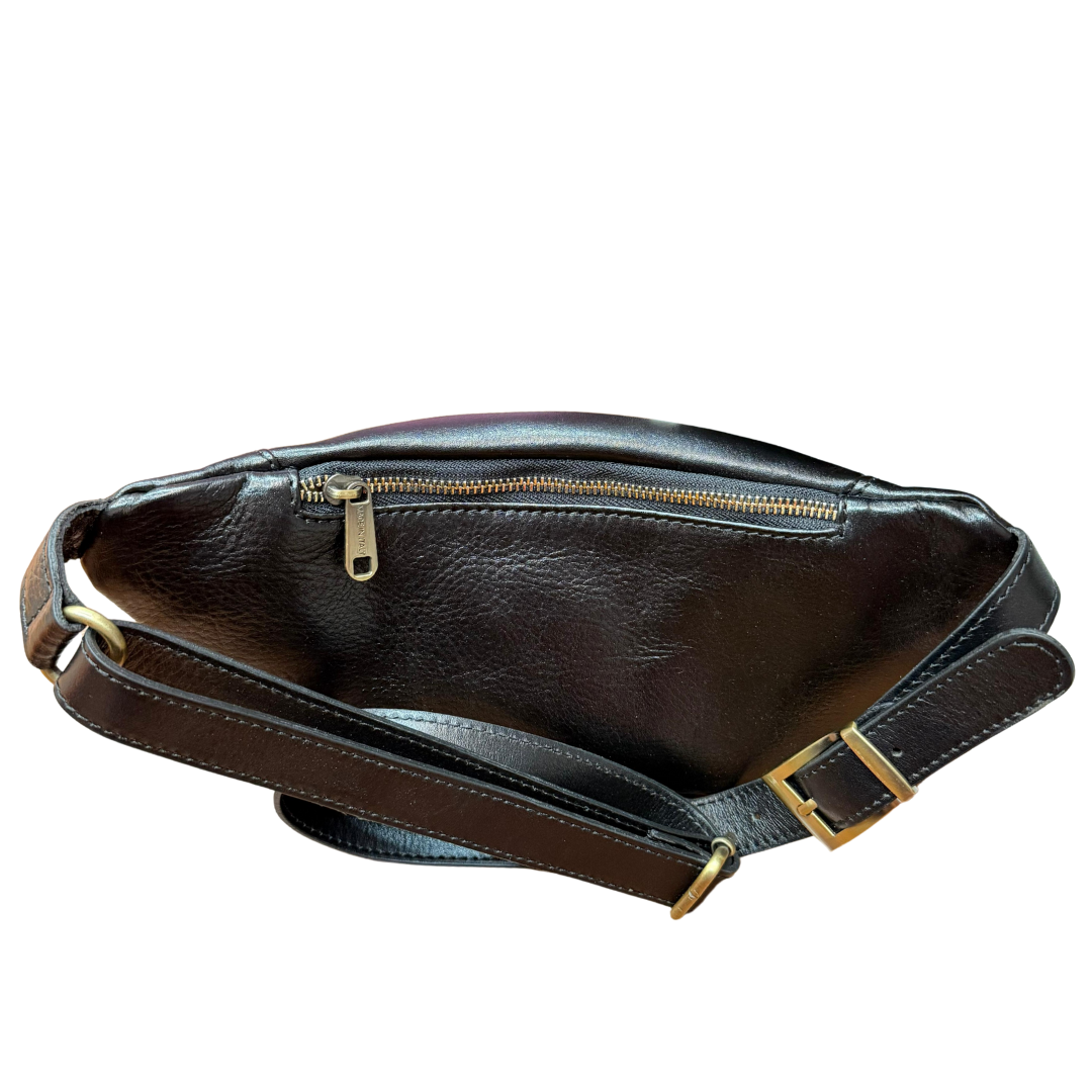 handcrafted Italian leather crossbody bag — Unisex by Forenzio