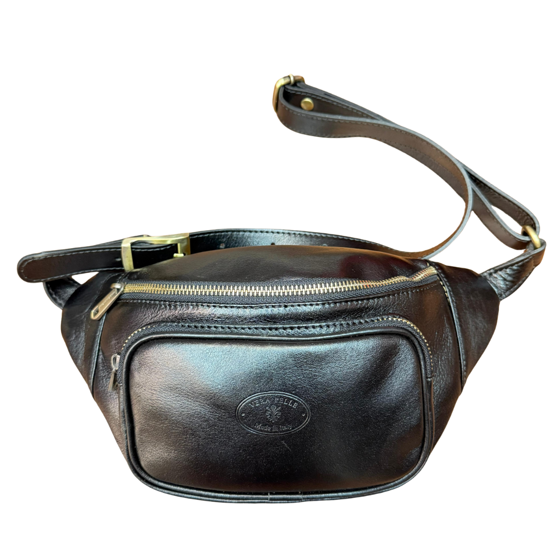 handcrafted Italian leather crossbody bag — Unisex by Forenzio