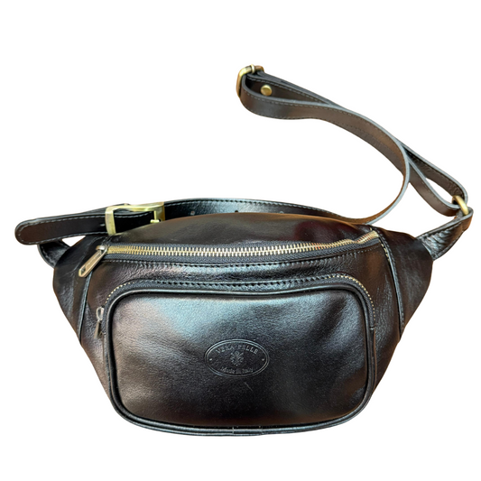 handcrafted Italian leather crossbody bag — Unisex by Forenzio