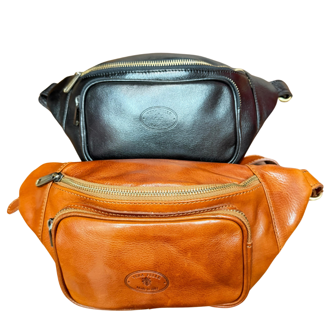 handcrafted Italian leather crossbody bag — Unisex by Forenzio