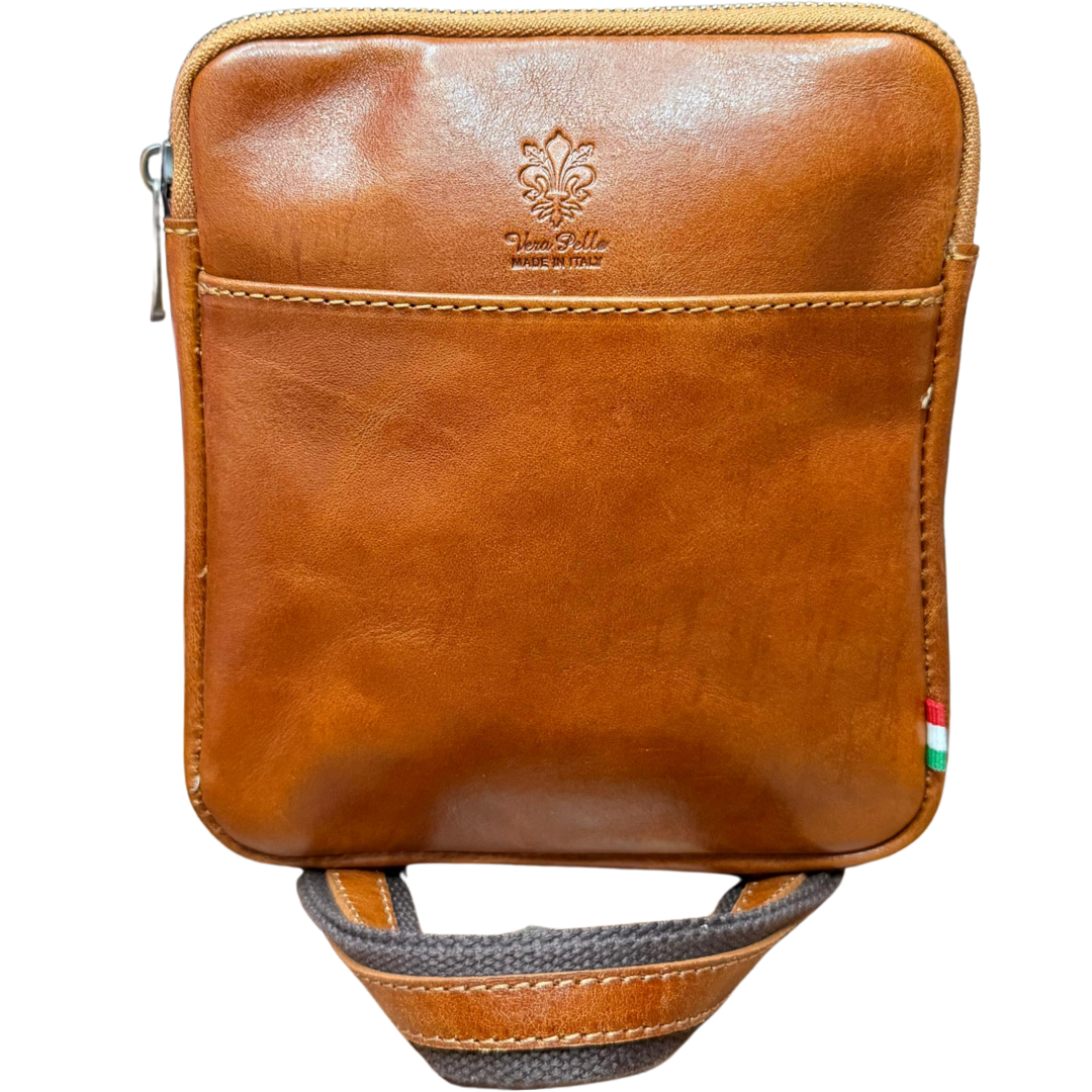 handcrafted Italian leather crossbody bag — Men's by Forenzio