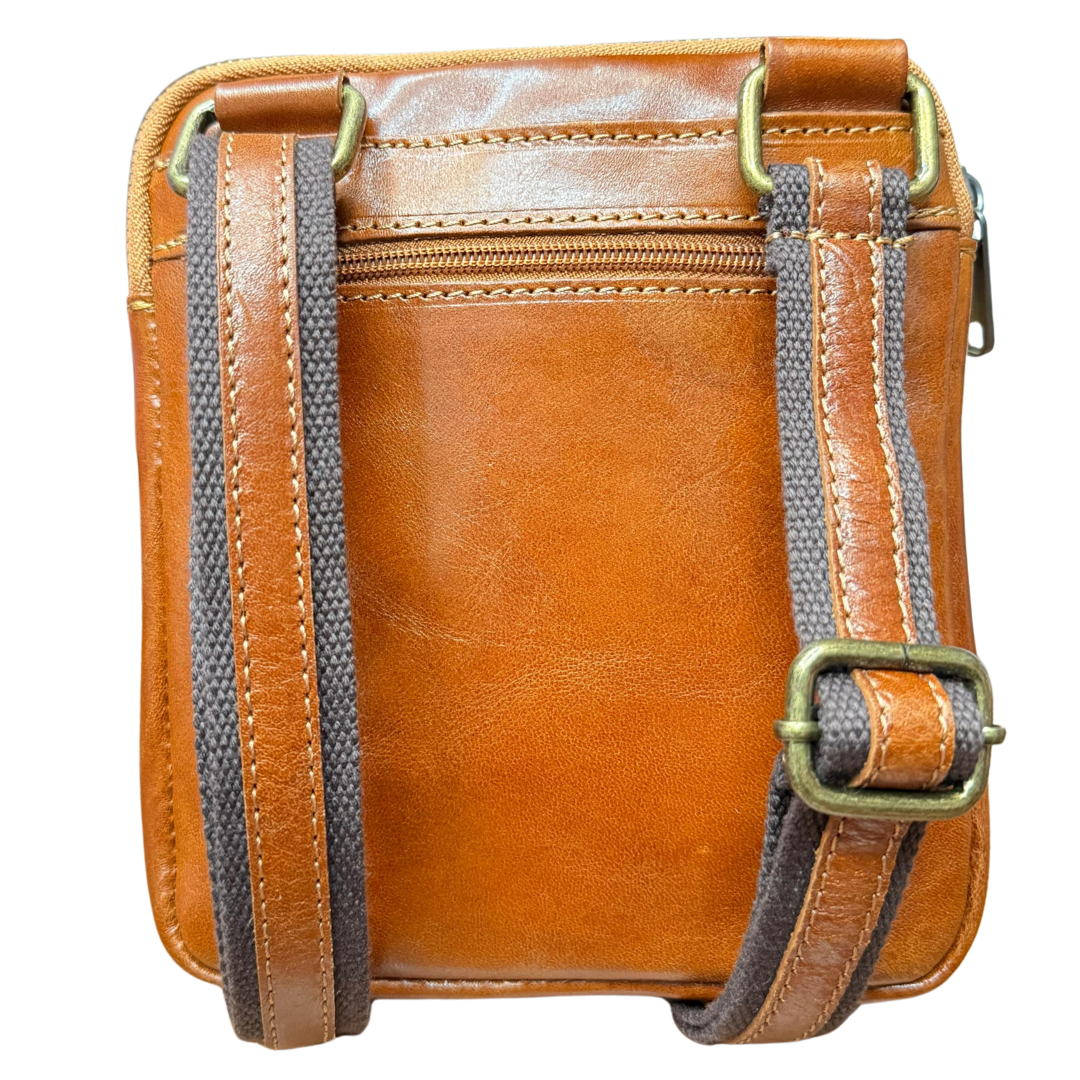 handcrafted Italian leather crossbody bag — Men's by Forenzio