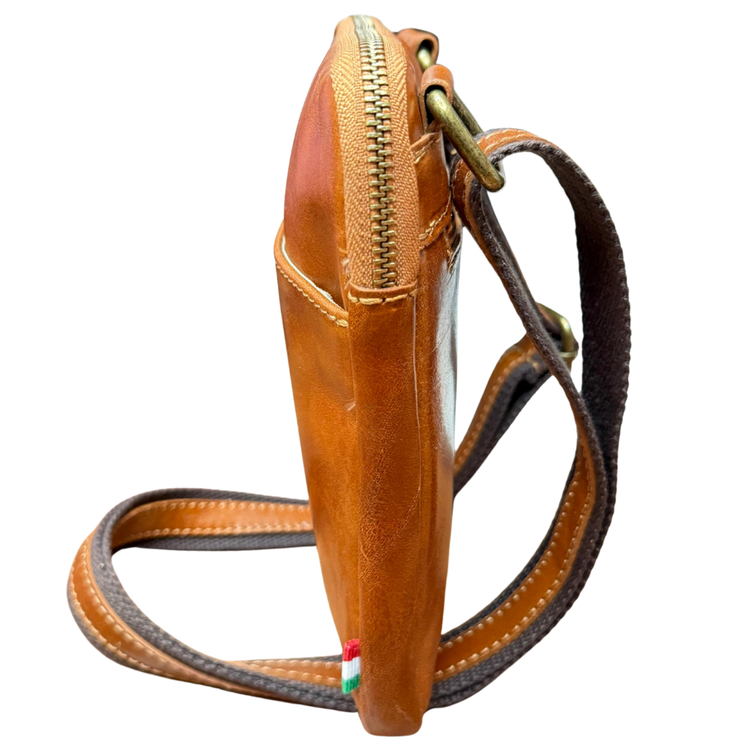 handcrafted Italian leather crossbody bag — Men's by Forenzio