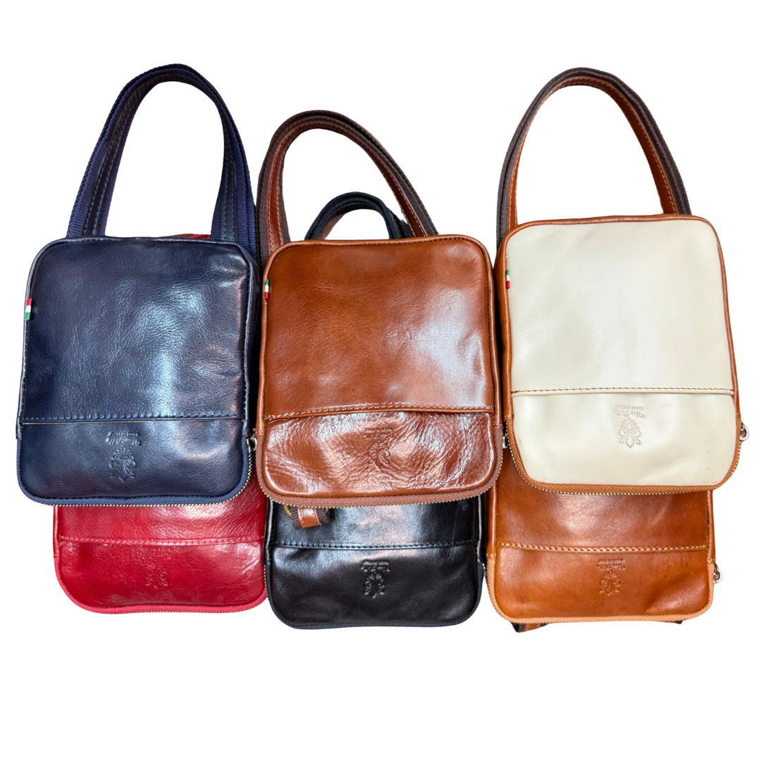 handcrafted Italian leather crossbody bag — Men's by Forenzio