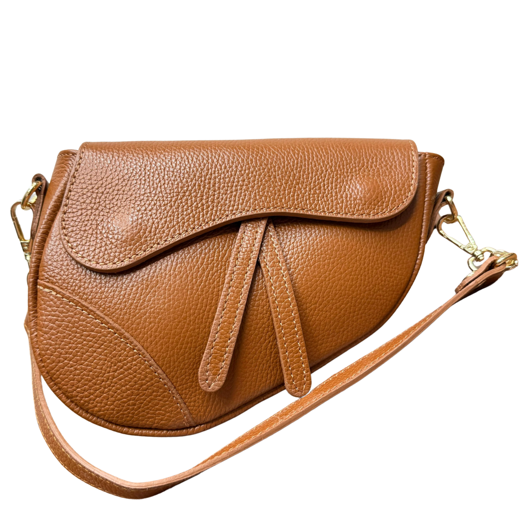 Leather saddle bag