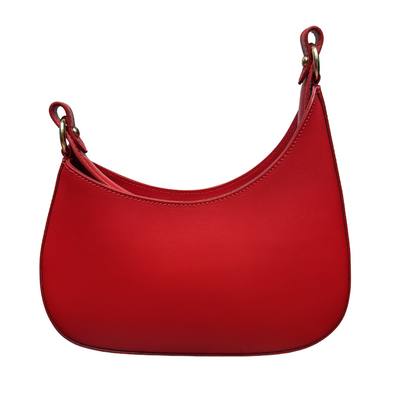 handcrafted Italian leather shoulder bag — Demi-Lune by Forenzio