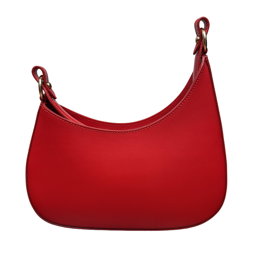 handcrafted Italian leather shoulder bag — Demi-Lune by Forenzio