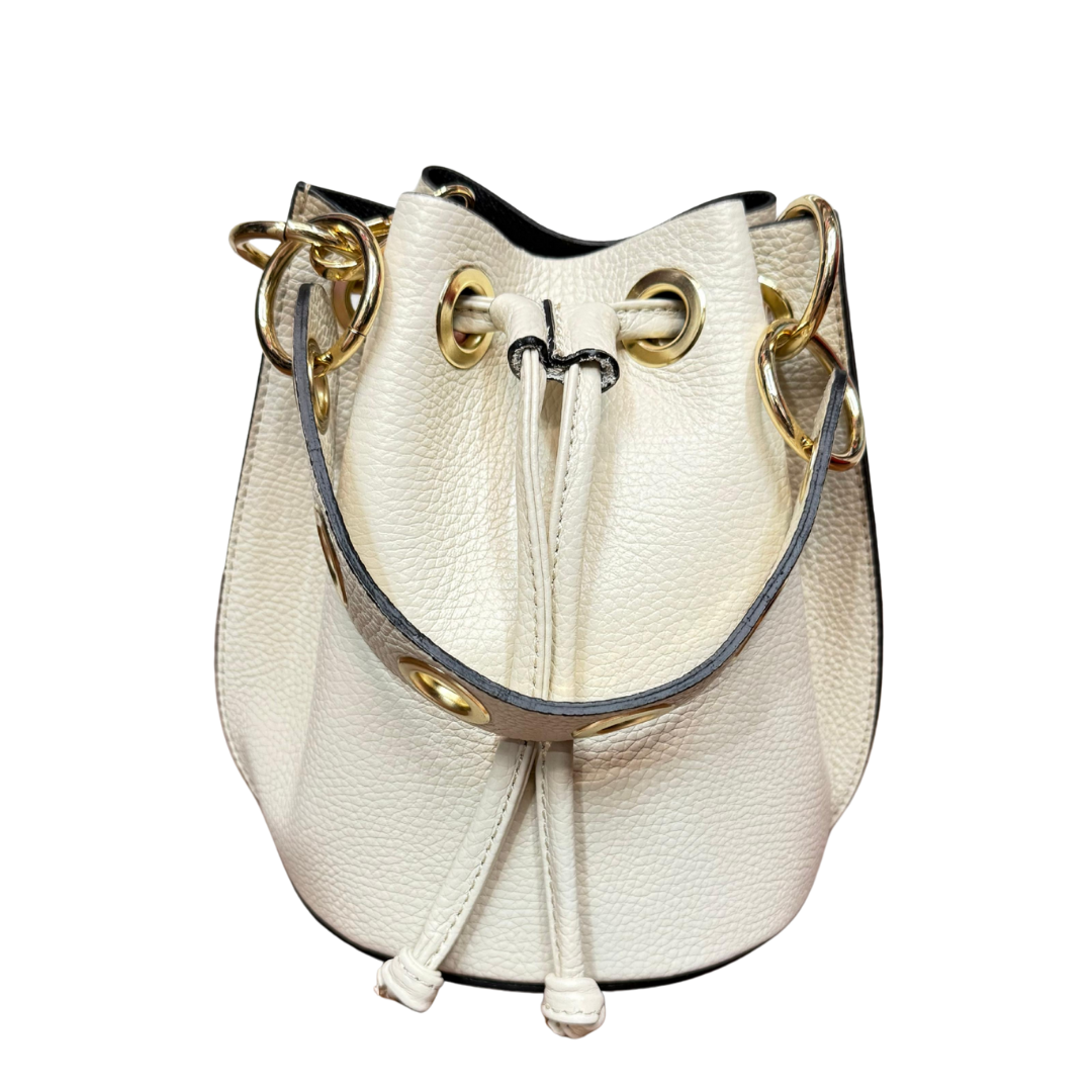 classic handmade Italian leather handbag — Bucket