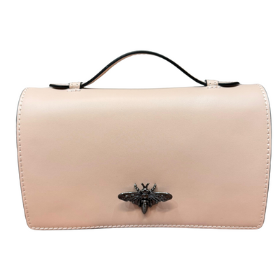 classic handmade Italian leather handbag — Bee Clutch