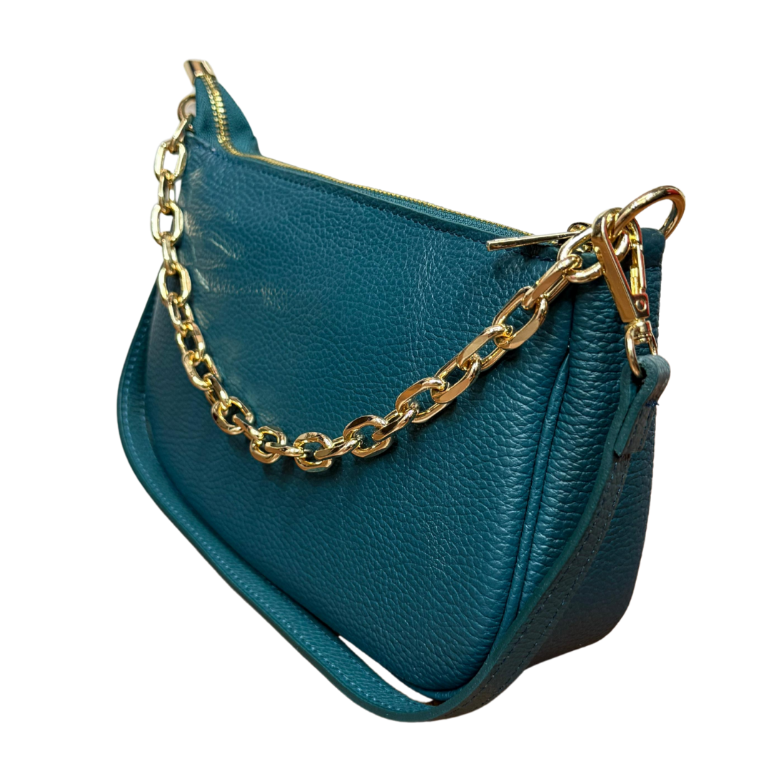 handcrafted Italian leather shoulder bag — Almi by Forenzio