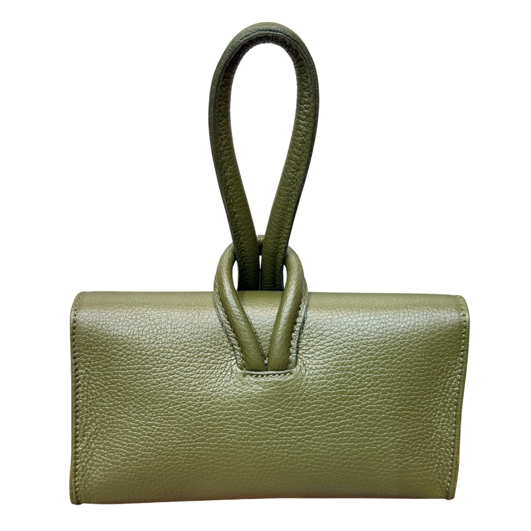 handcrafted Italian leather clutch bag — Loop handle by Forenzio