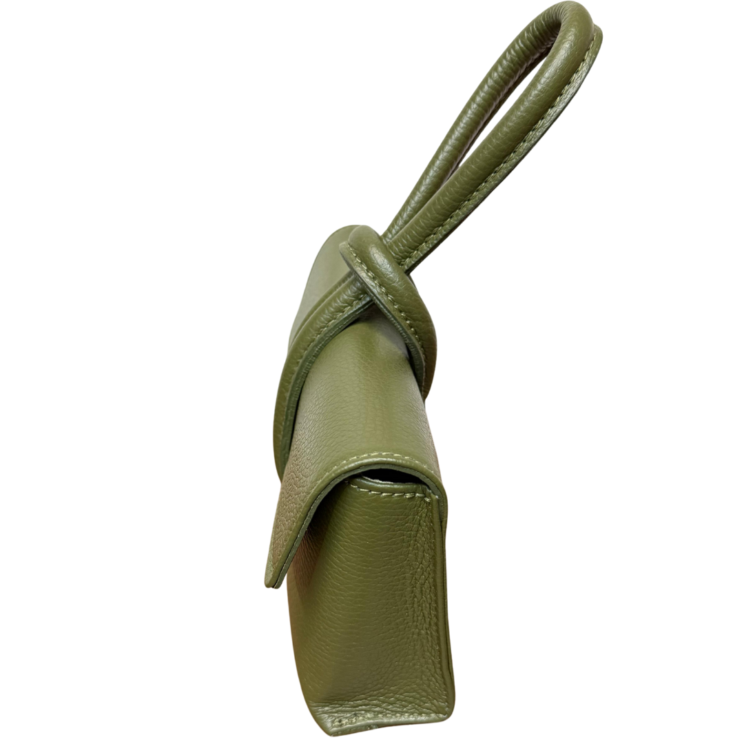 handcrafted Italian leather clutch bag — Loop handle by Forenzio