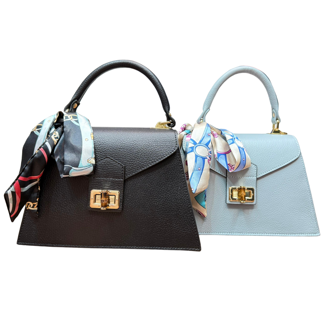 handcrafted Italian leather shoulder bag — Isabella by Forenzio