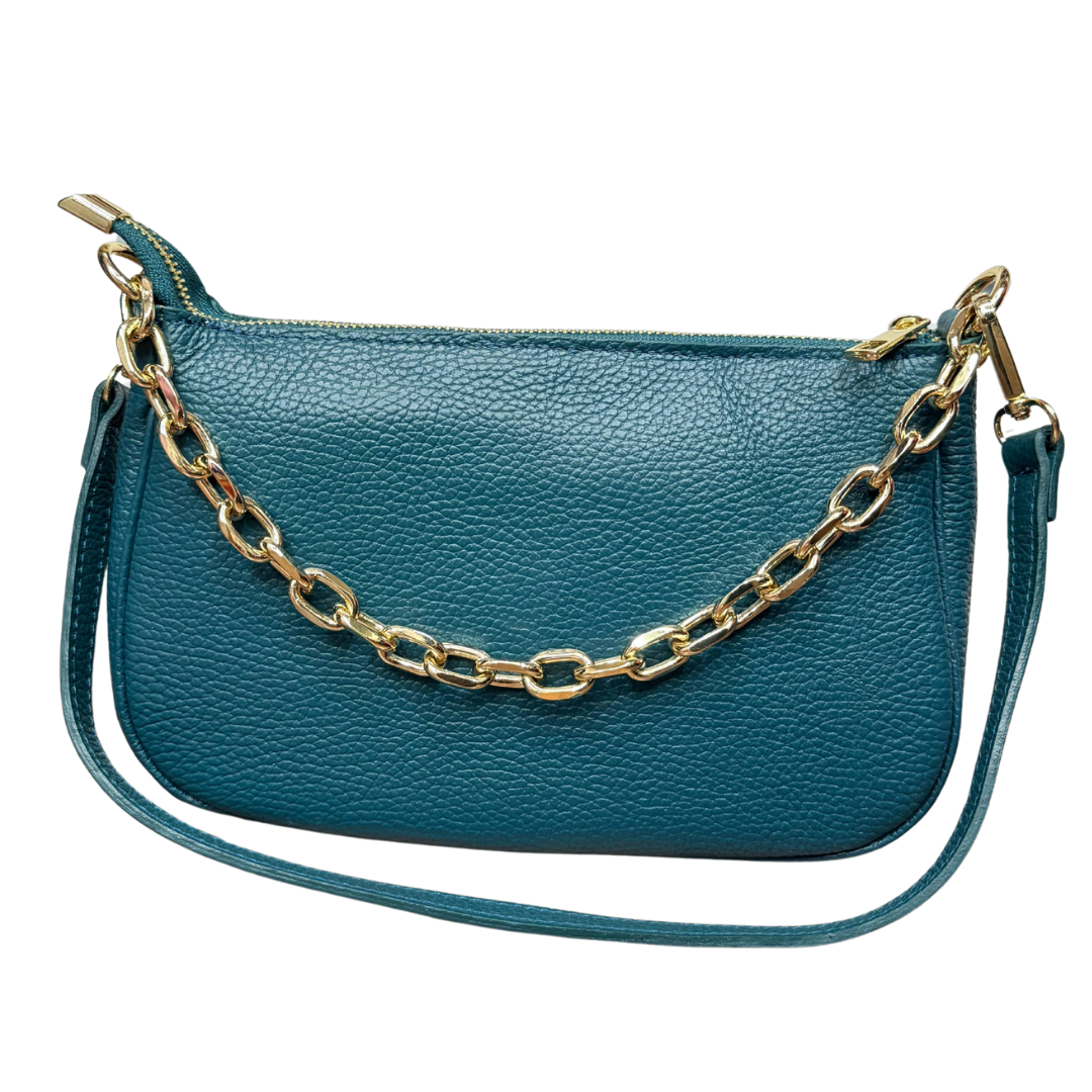 handcrafted Italian leather shoulder bag — Almi by Forenzio