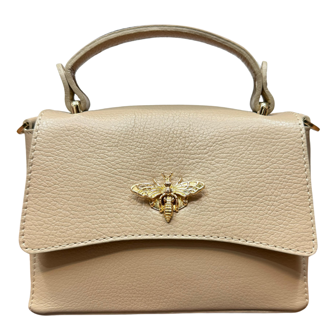 handcrafted Italian leather shoulder bag — Small Bee by Forenzio