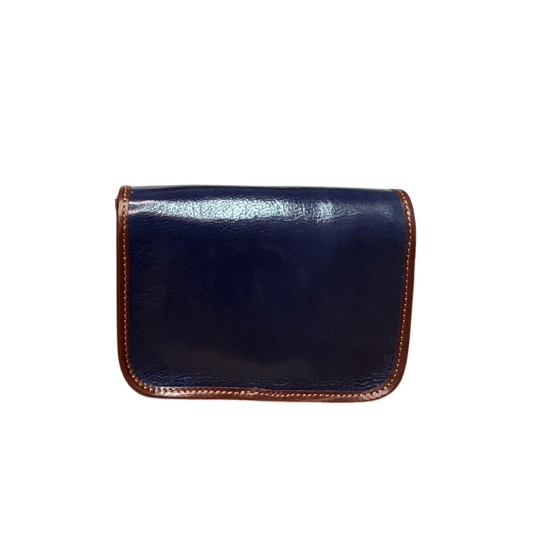 Italian Vera Pelle Leather Messenger Bag